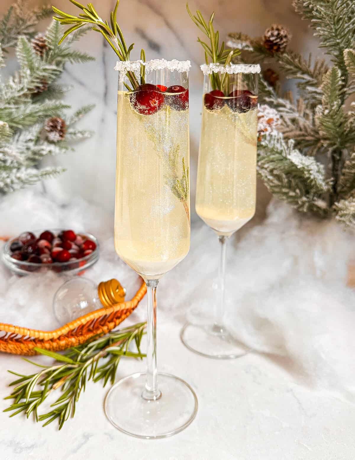 White Christmas Mimosas