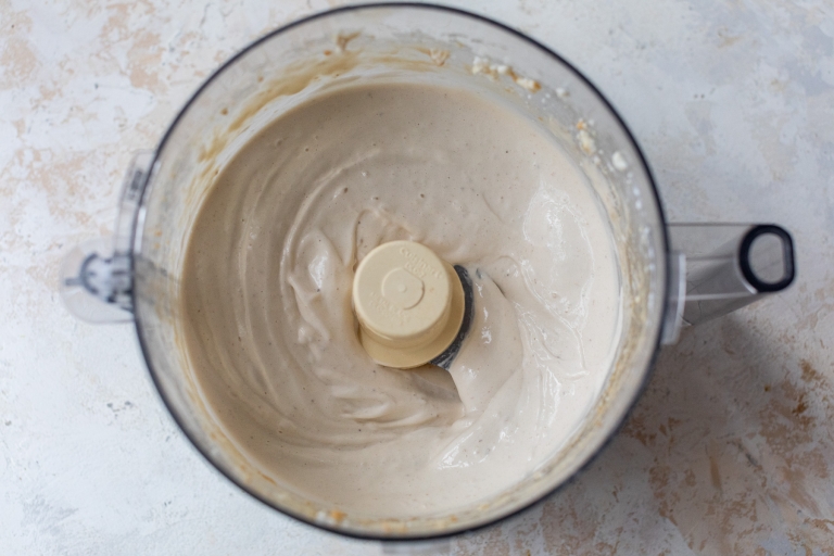 Protein ice cream blended in food processor