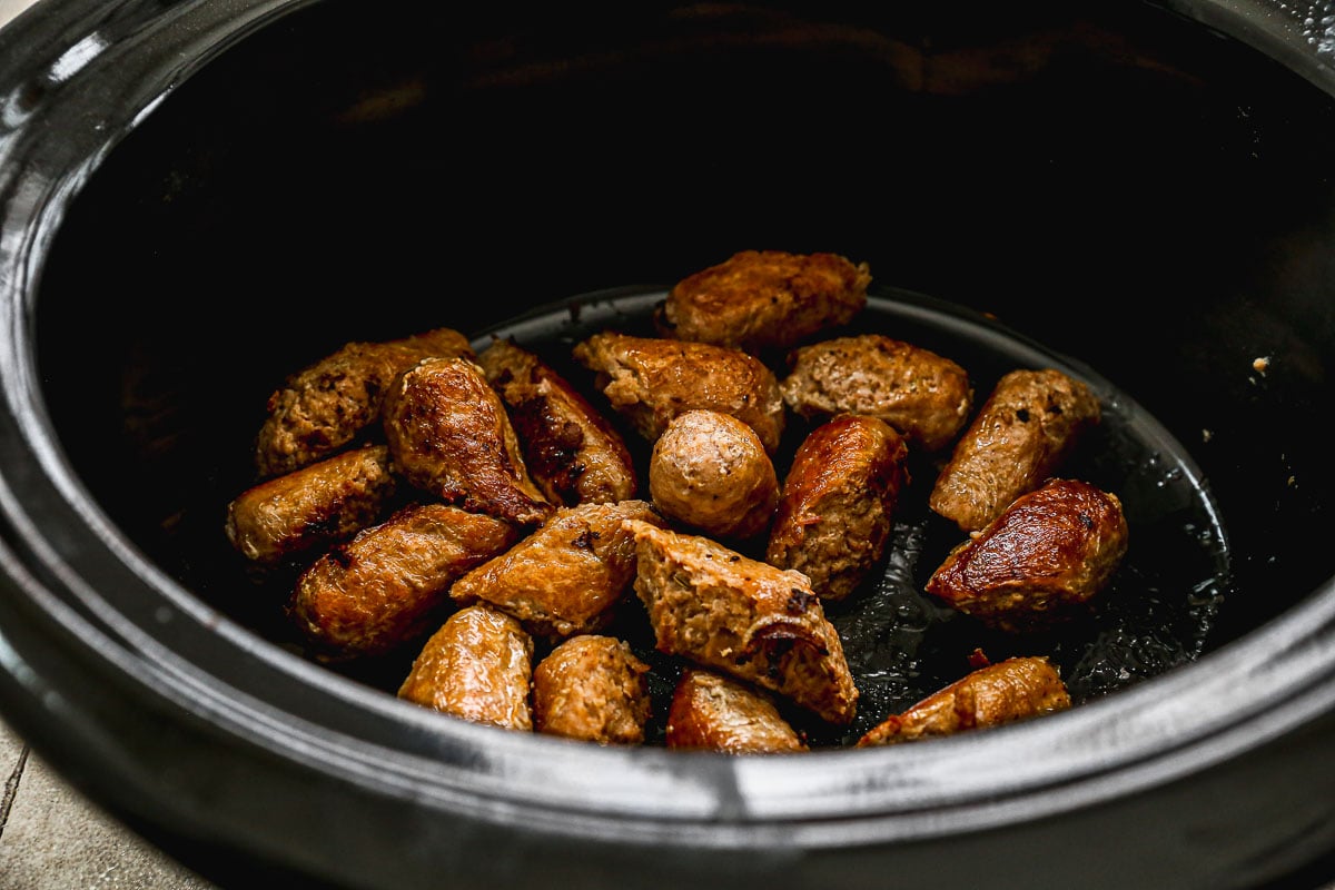 Sausage in slow cooker