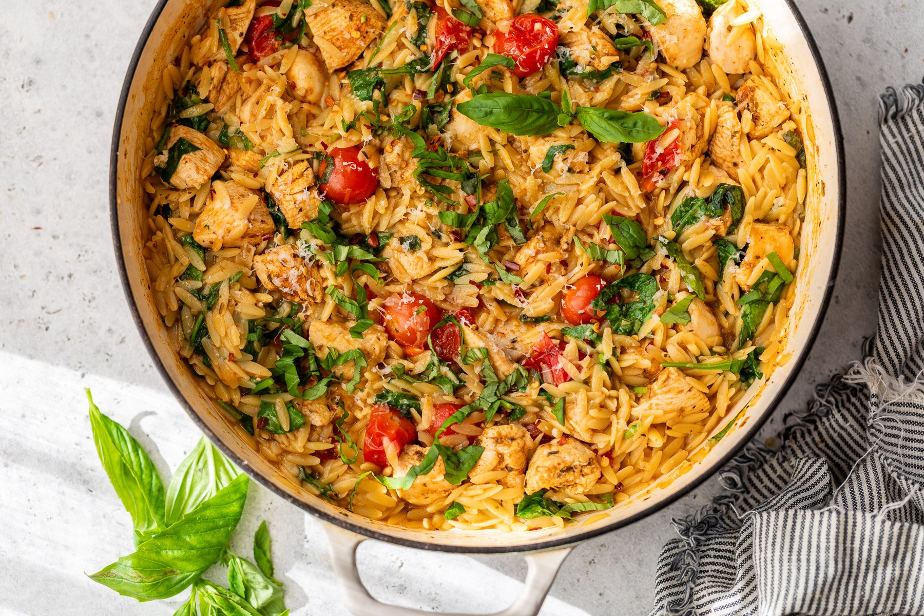 One-Pan Chicken and Orzo