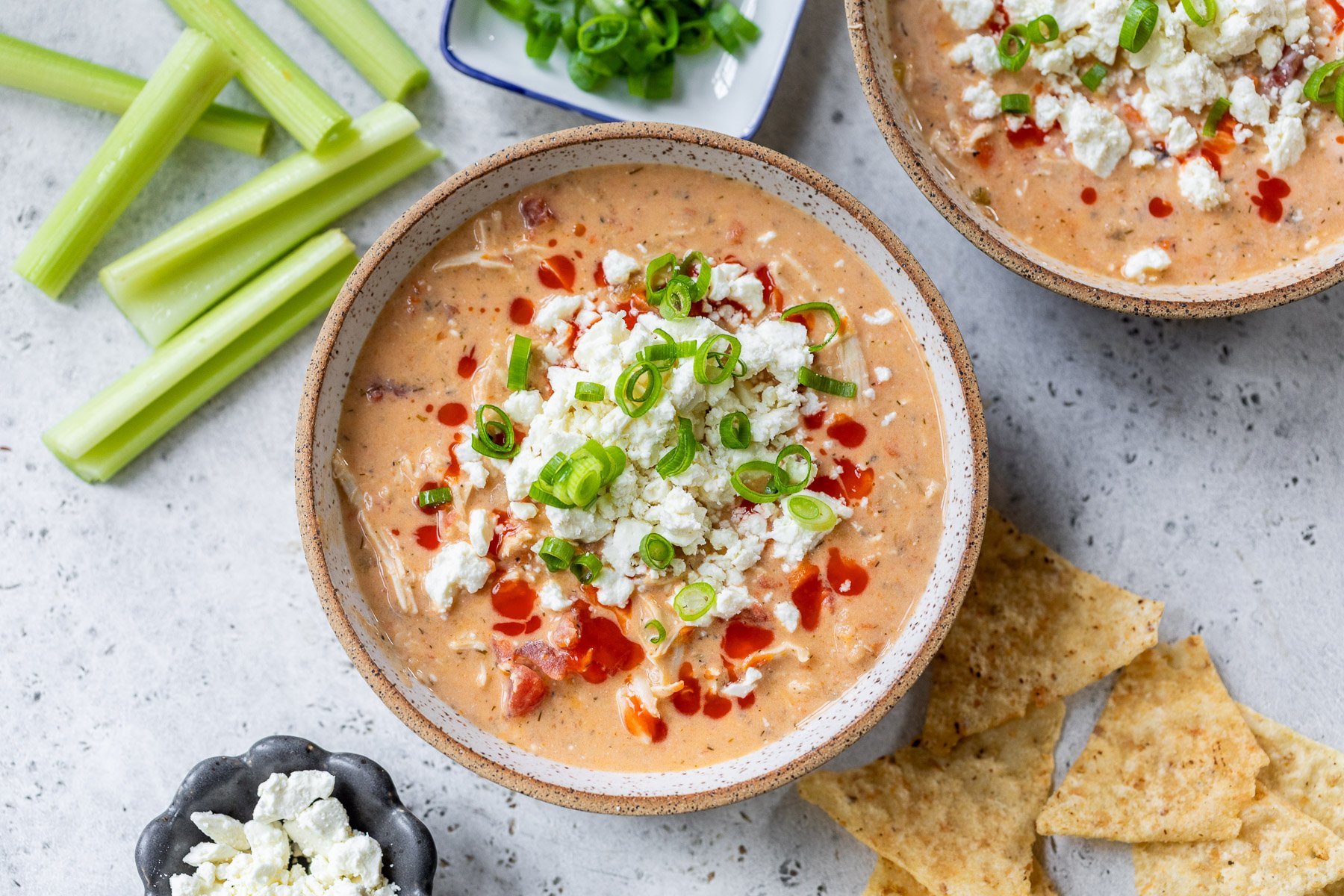 Slow Cooker Buffalo Chicken Chili