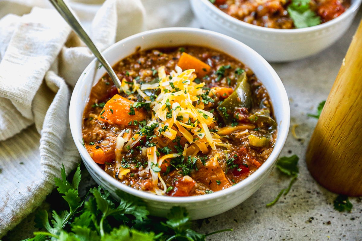 Hearty Stuffed Pepper Soup