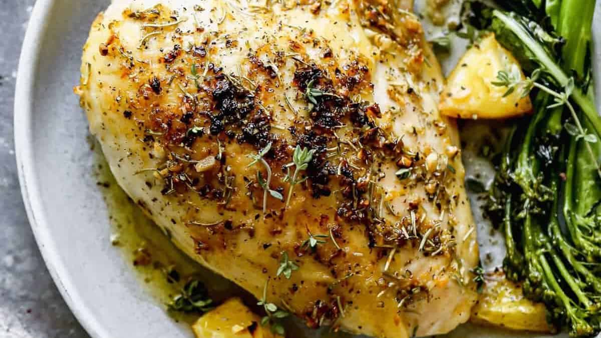 Baked Bone In Chicken Breast - Well Plated